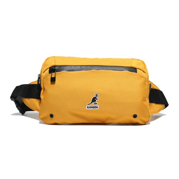 Kangol Yellow Waist Bag Canvas Uk Electric Embroidery Logo Kangaroo Shopee Malaysia