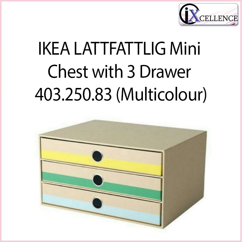 Ix Lattfattlig Mini Chest With 3 Drawer 403 250 83 Multicolour