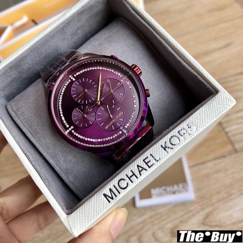 michael kors purple watch women's