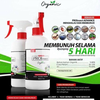 READY STOCK Spray Serangga Organik Pro Insect Berkesan 