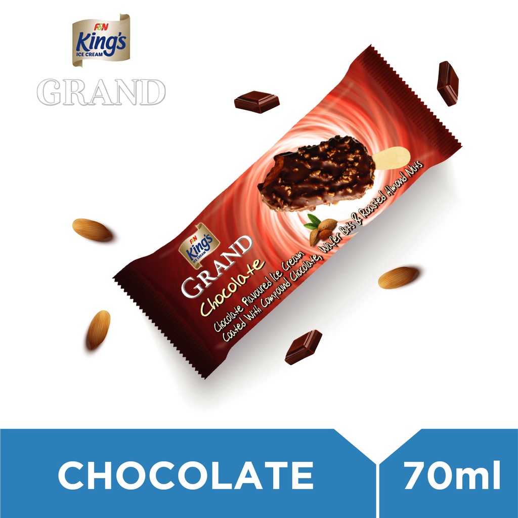 King's Grand Chocolate Ice Cream (12 sticks, 70ml Each) Shopee Malaysia