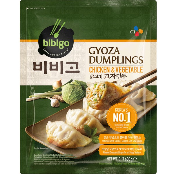 [FROZEN] CJ BIBIGO Chicken & Vegetable, Gyoza Korea Dumpling Mandu