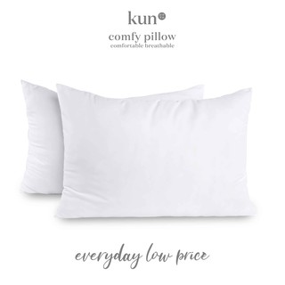 KUN Hotel Premium Comfy Pillow Bantal (Soft Fabric with Hollow Fill - Supportive and Washable)
