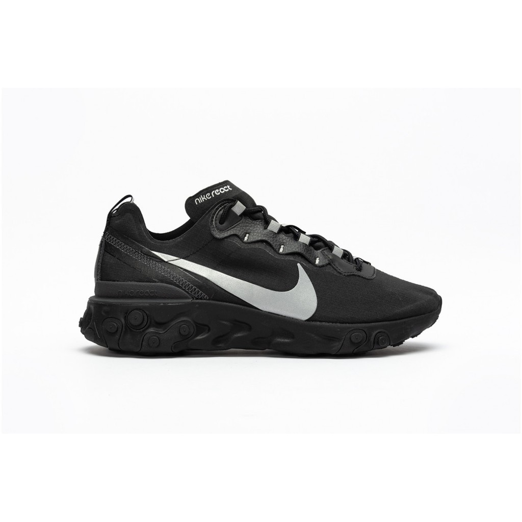 nike react element 55 black reflective