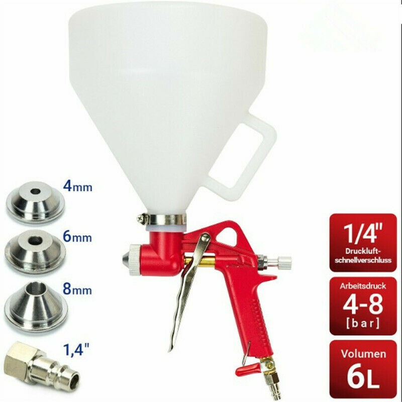Air Hopper Spray Gun Wall Textured Paint Painting Sprayer with 3