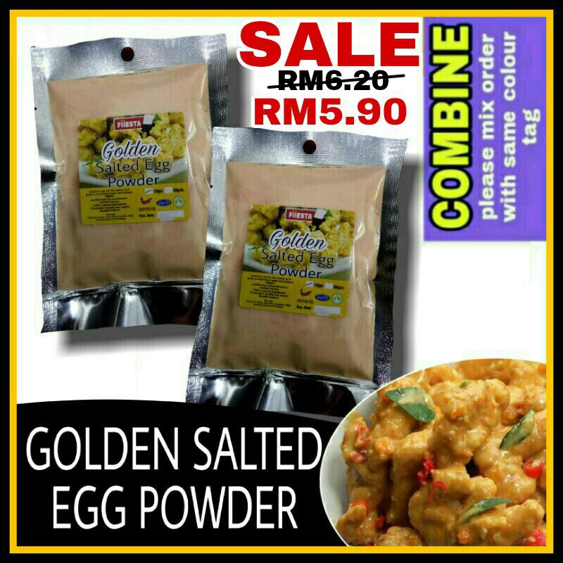 Salted Egg Powder Serbuk Telur Masin Murah Buat Cornflakes Salted Egg Creamy Chicken Salted Egg