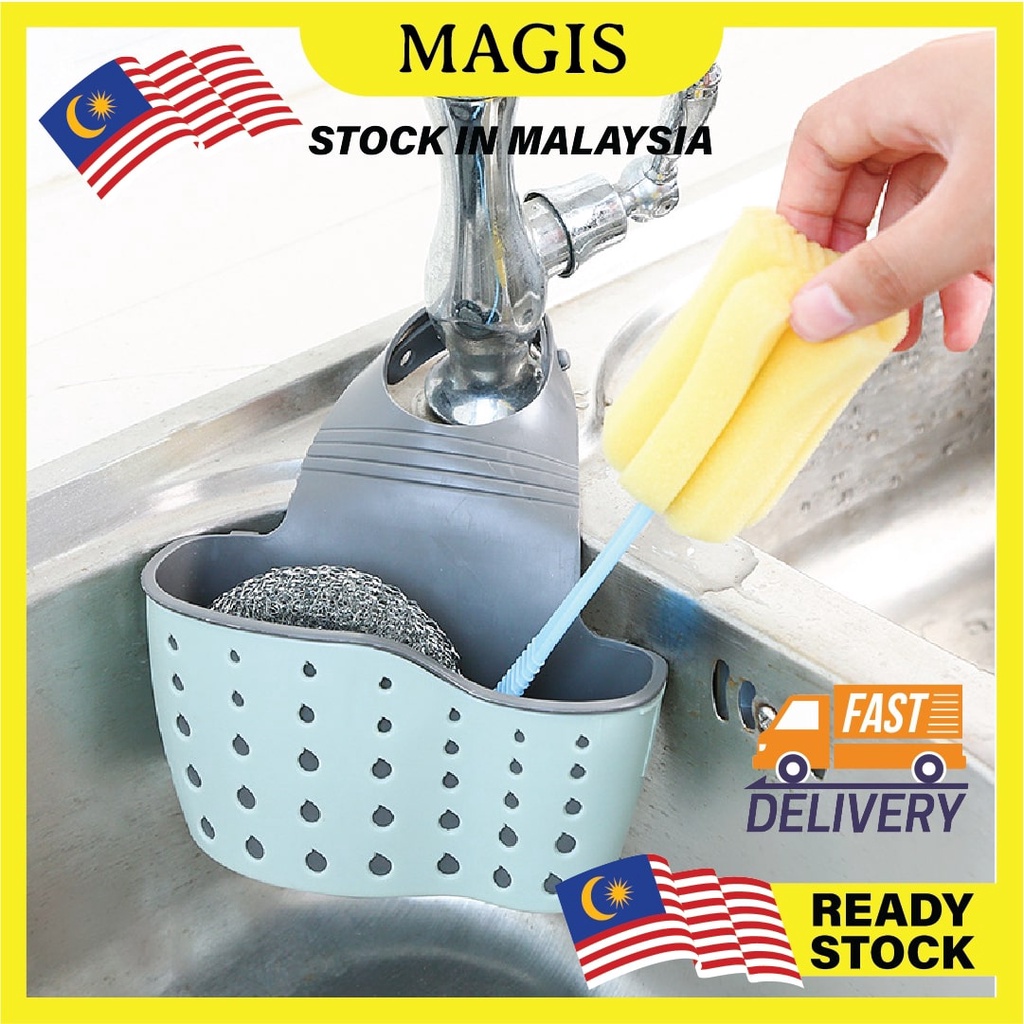 Multifunction Sink Hanging Kitchen Sink Drain Sponge PunchFree Basket
