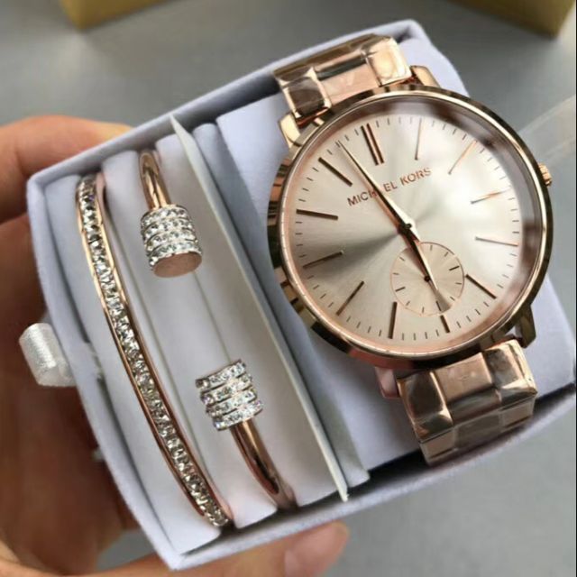 mk watch with bracelet