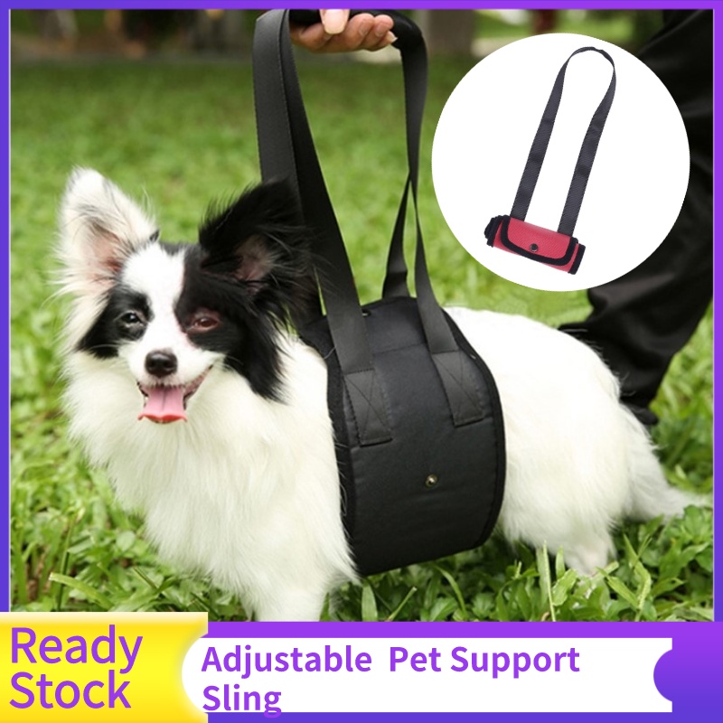 【M'Stock】4 Sizes 2Colours Adjustable Dog Lift Harness Pet Support Sling Help Pet Dogs Stand Up Aid Dog Lift Support