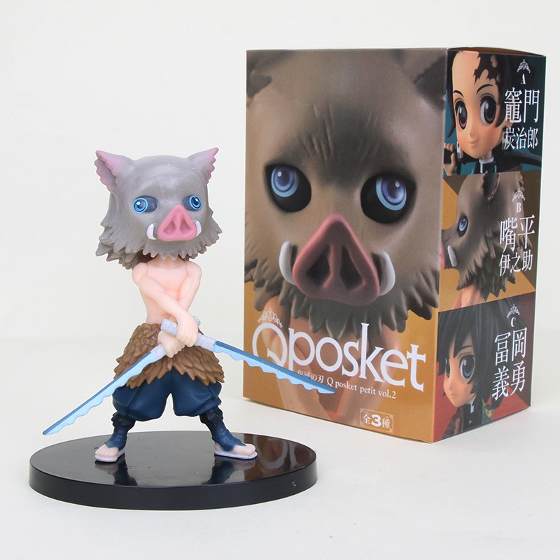 13cm Demon Slayer Kimetsu No Yaiba Figure Q Posket Vol 2 Inosuke Hashibira Pvc Action Figure Model Shopee Malaysia