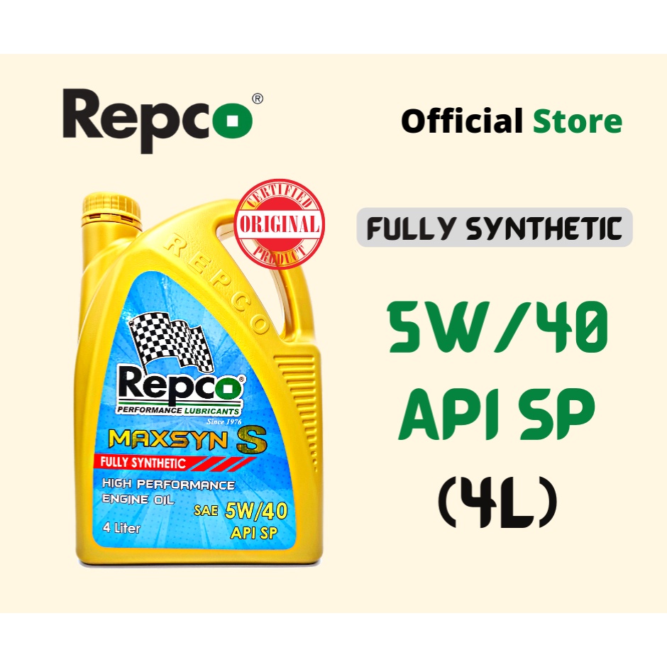 Repco Maxsyn S 5W/40 API SP Fully Synthetic High Performance Engine Oil