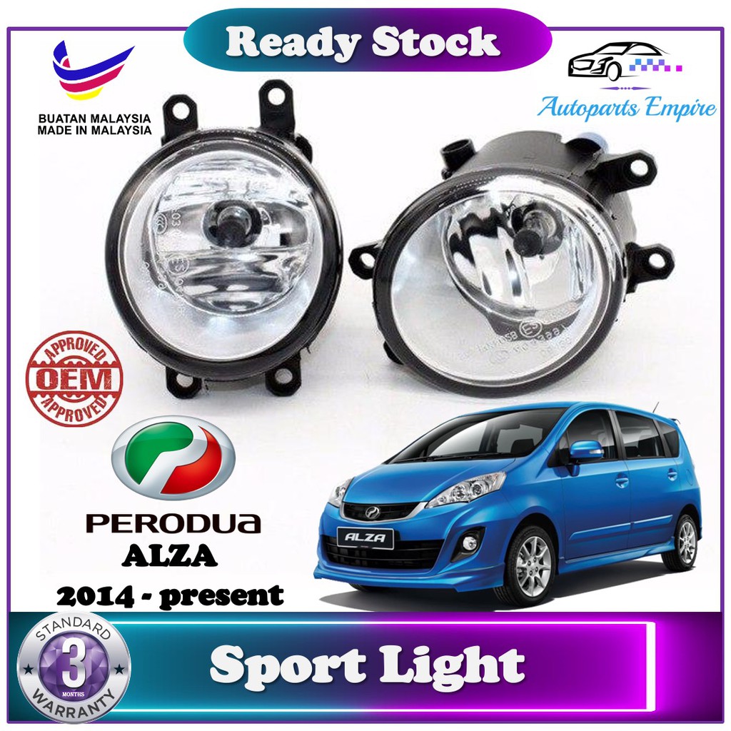 Perodua Alza 】 Sport Light  Fog Lamp  Lampu kabus ( 2014  present