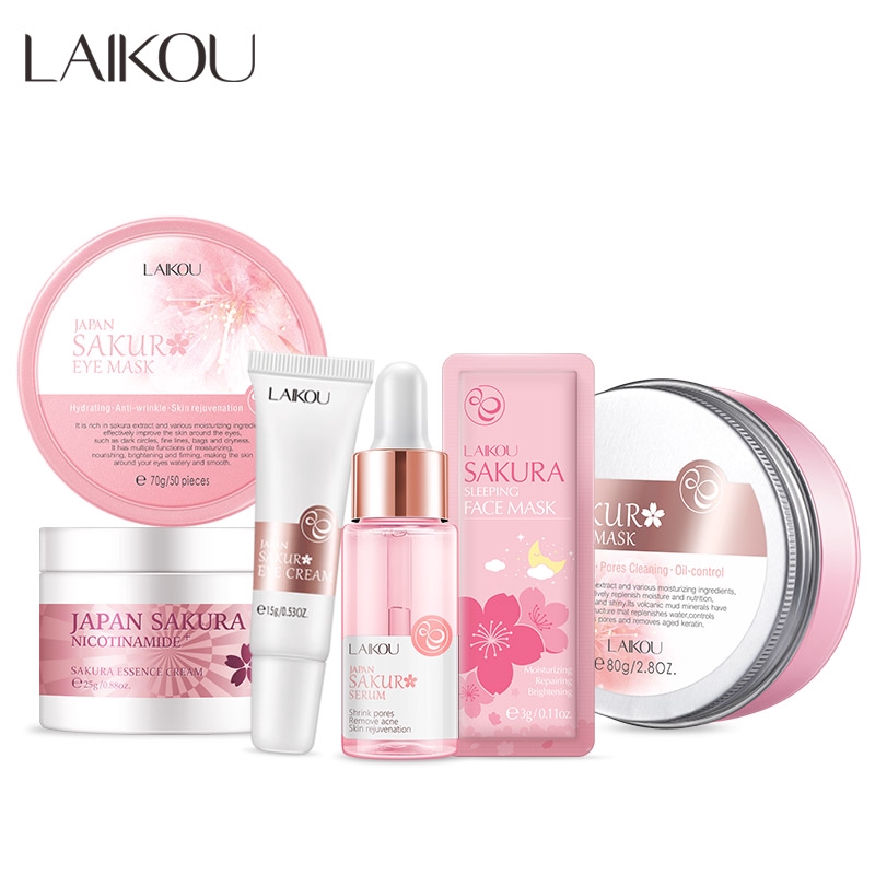 Laikou Sakura Skin Care Set - 6 Pcs da20d37c588400052e4c47bbba4a9ae2