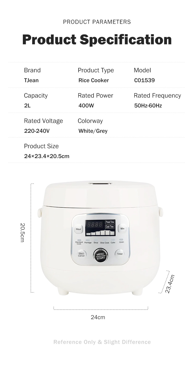 TJean Multifunctional Mini Electric Rice Cooker 2L PrestoMall Rice