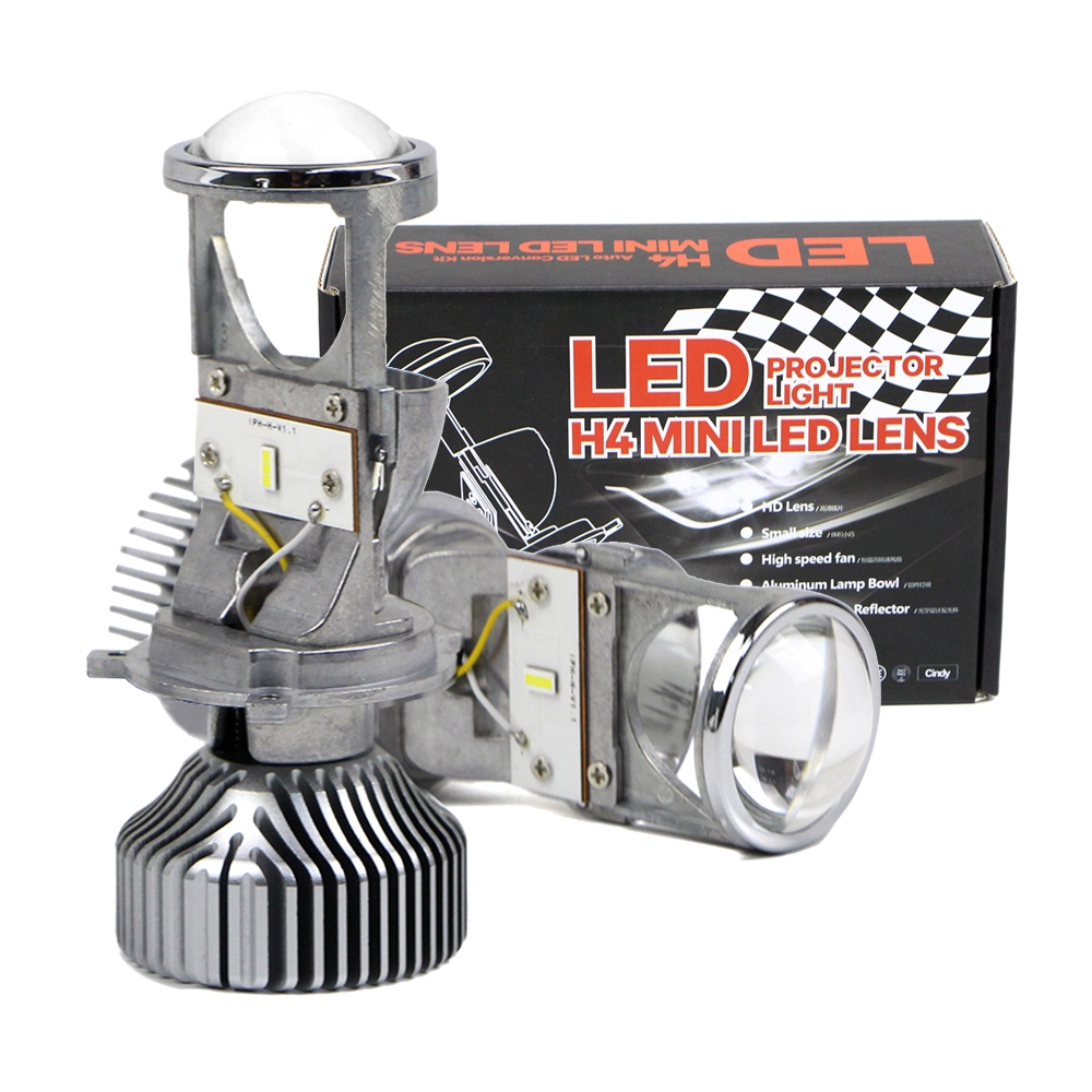 H4 9003 LED Headlight Mini Projector Lens Kit Bulbs 60W 14000LM Lamp Hi