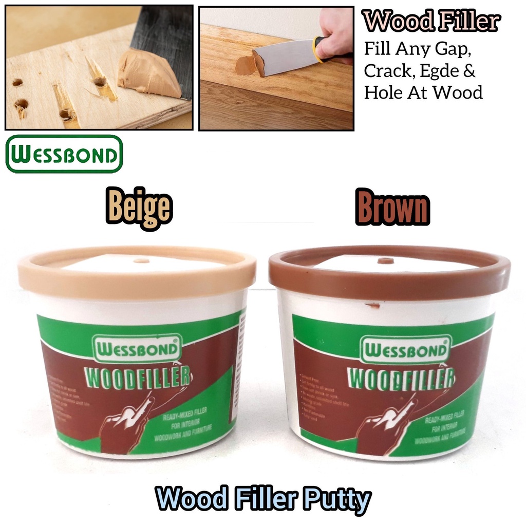 Wessbond Wood Filler Putty Brown and Beige Colour For Wood