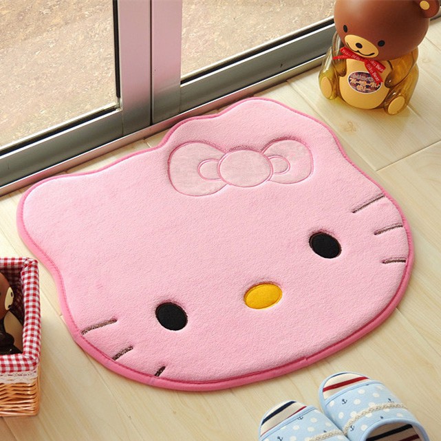 55cm*57cm Hello Kitty bedroom carpet Cartoon carpets for living room ...