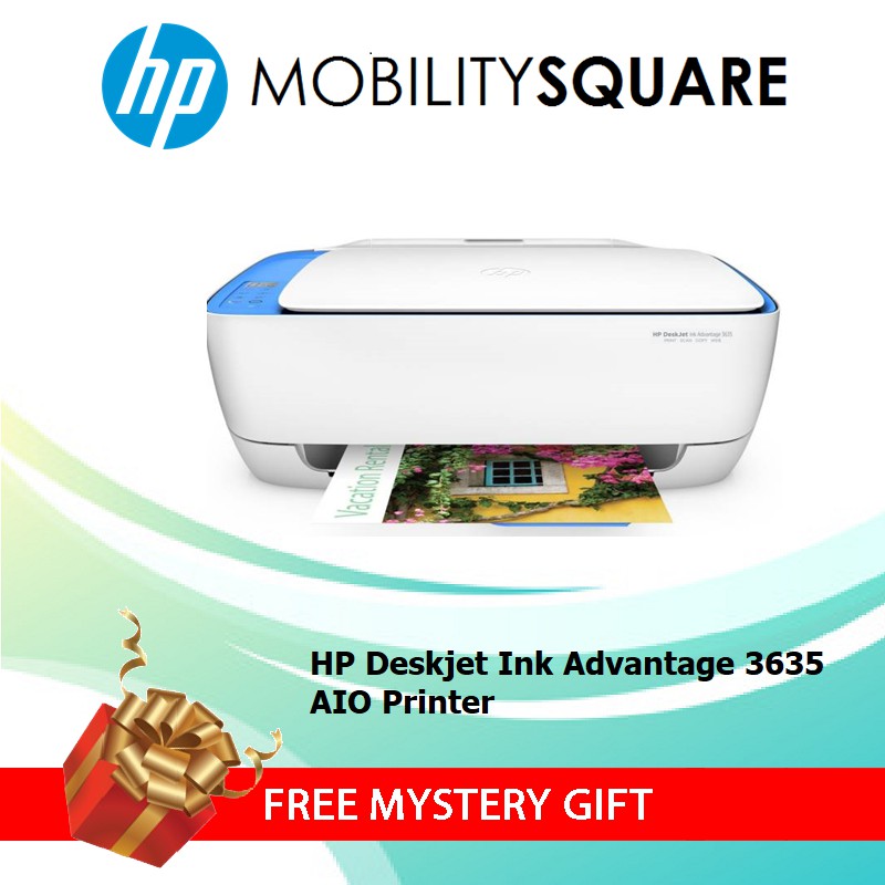 Hp Deskjet Ink Advantage 3635 All In One Printer Black And Color Ink F5s44b Shopee Malaysia