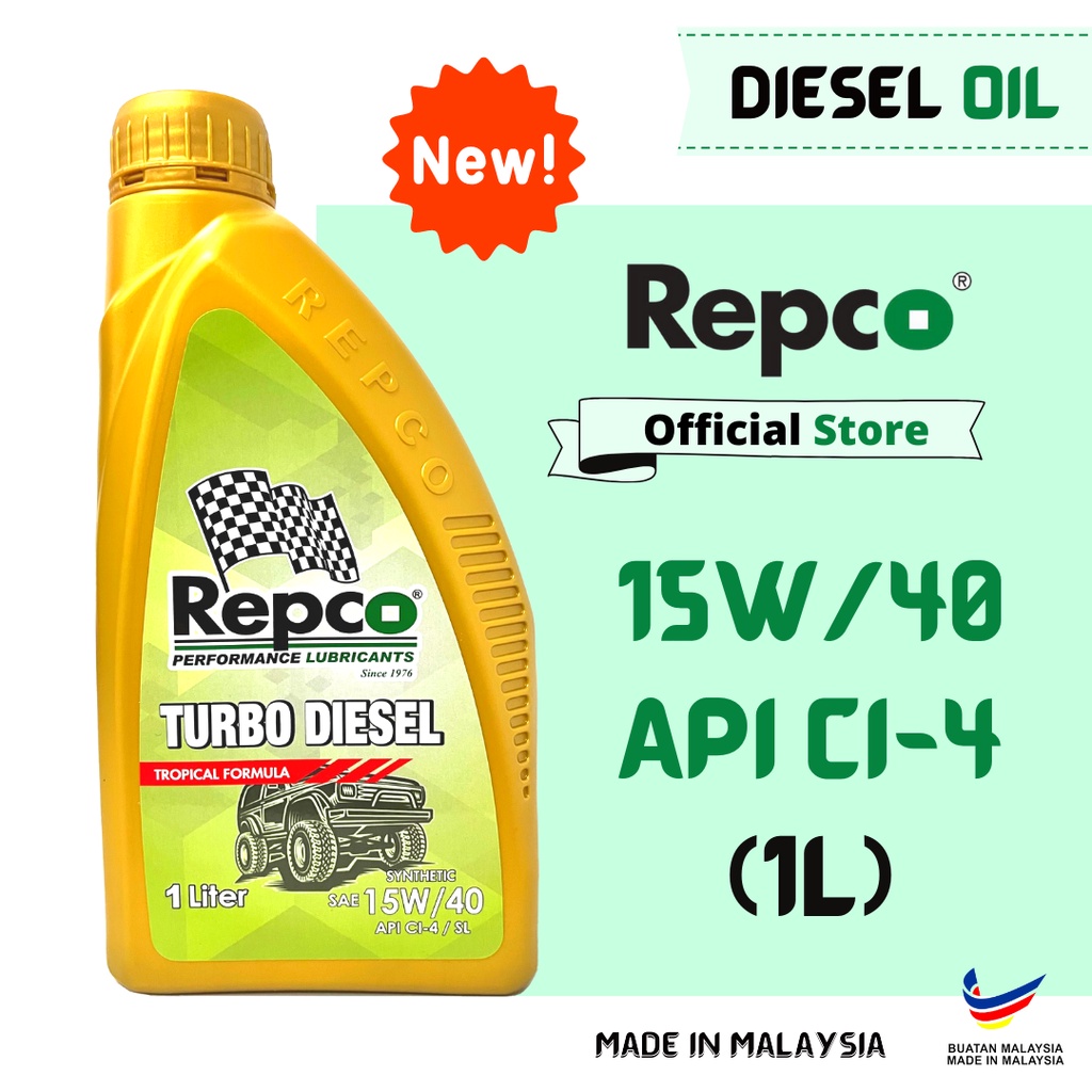 Repco Turbo Diesel 15W/40 API CI4/SL Semi Synthetic Diesel Engine Oil