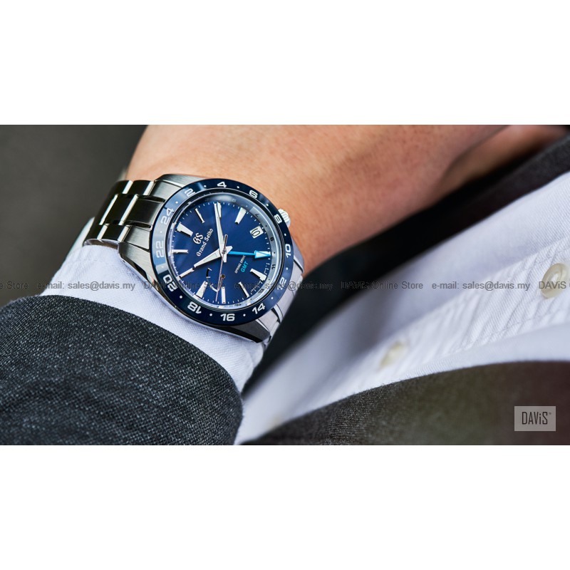Grand Seiko SBGE255 Men's Watch Sport GMT Spring Drive SS Bracelet Blue  *Original | Shopee Malaysia