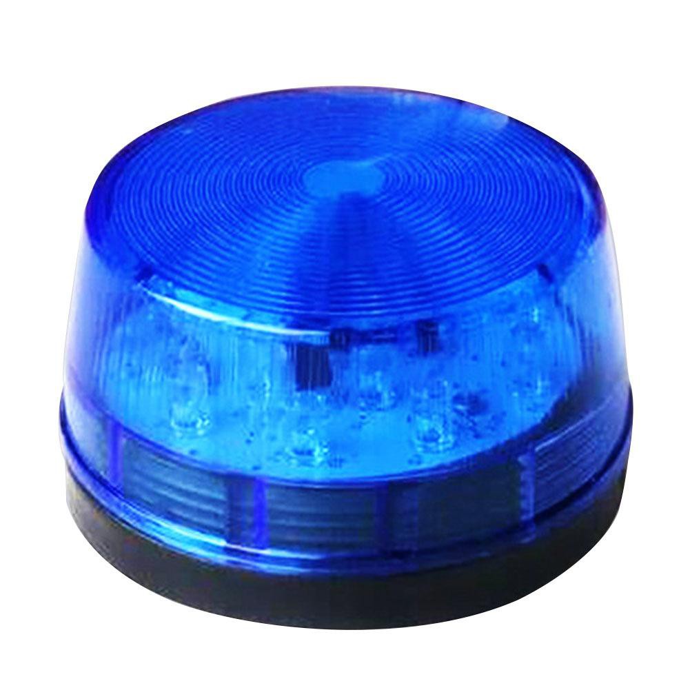 DC12V Security Alarm Strobe Signal Warning Siren Lamp Flashing BLUE