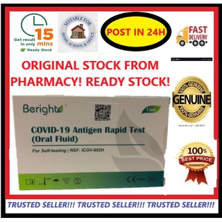 [POSTIN24H] Beright Covid-19 Antigen Rapid Test Kit 1s Oral Fluid  Covid 19 Home Test Kit
