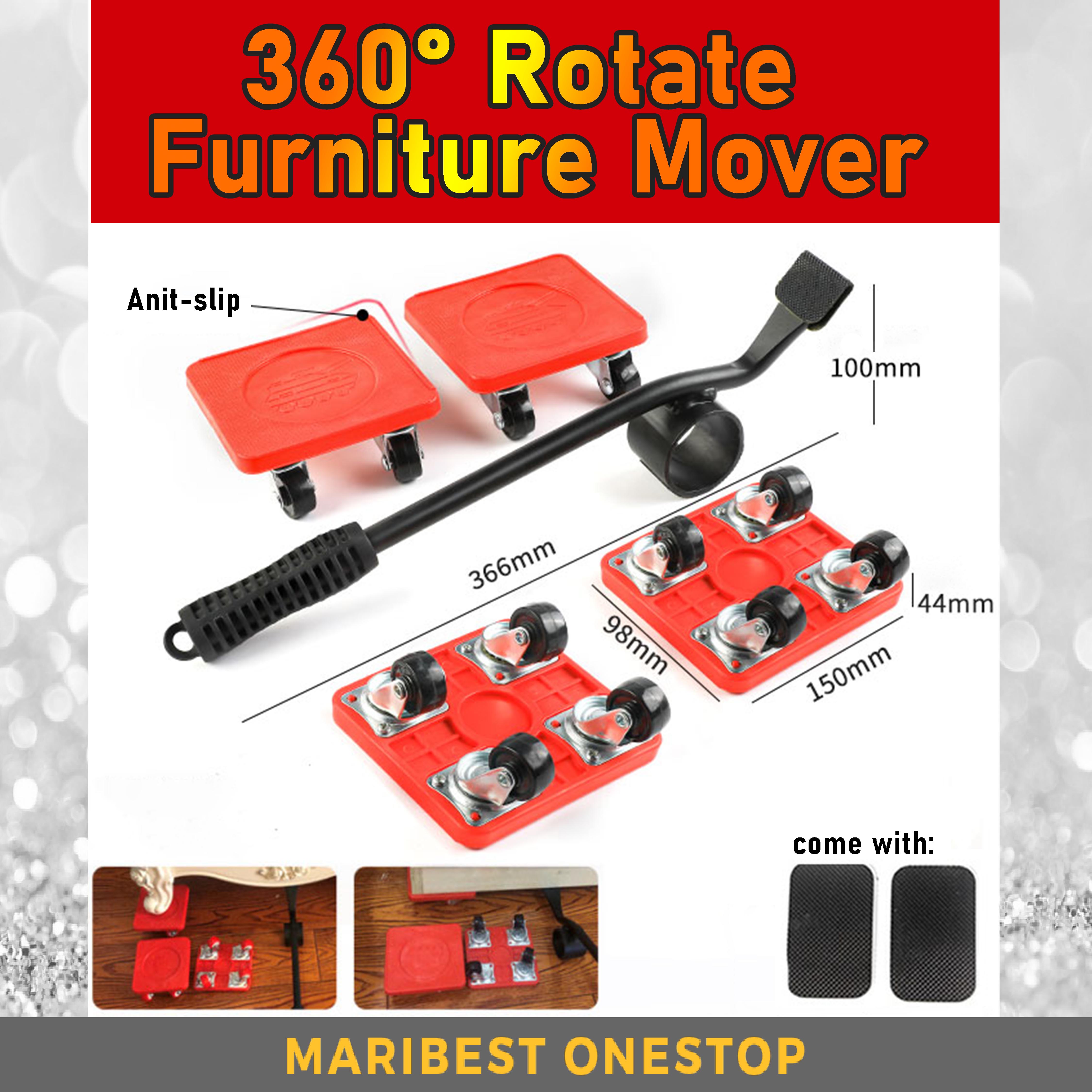 360° Rotate Furniture Lifter 5pcs/Set Mover Transport Device