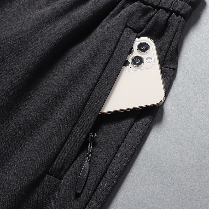 Quality Purpose Seluar Track Lelaki Slim Fit tracksuit slack Resilient Ice silk quick drying pants Tops Sales Have - Image 4