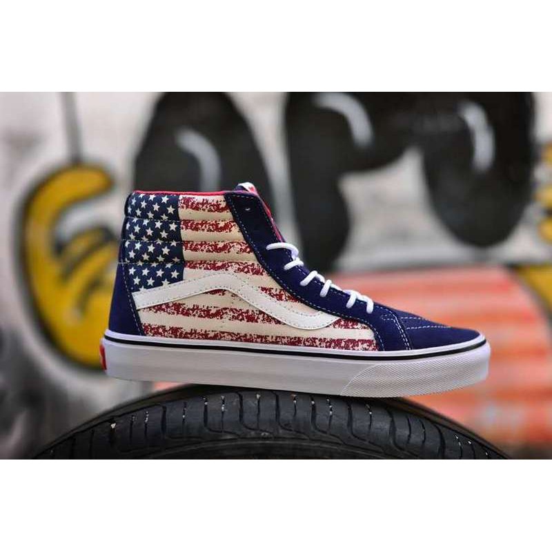 vans american flag shoes