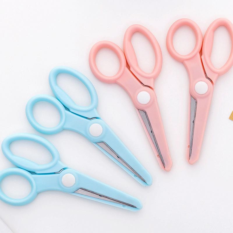 Child Safety Scissors Prevent Hand Injury DIY Photo Plastic Student ...