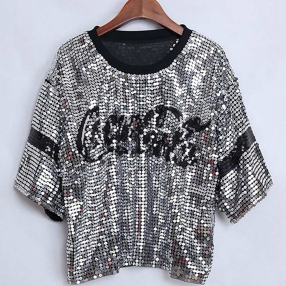 sequin tops for women blouse