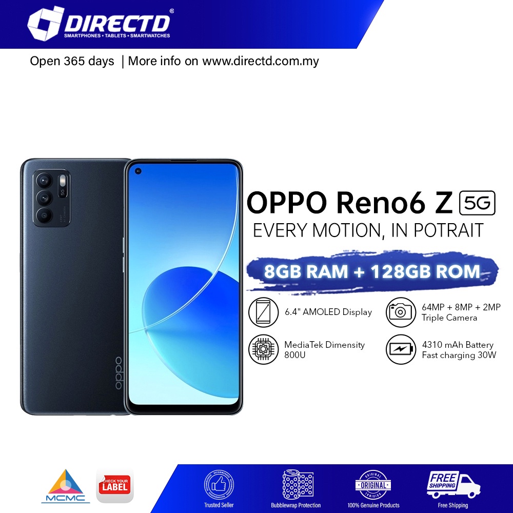 OPPO Reno 6z 5G | Reno 6 Z 5G (8GB RAM | 128GB ROM) | Shopee Malaysia