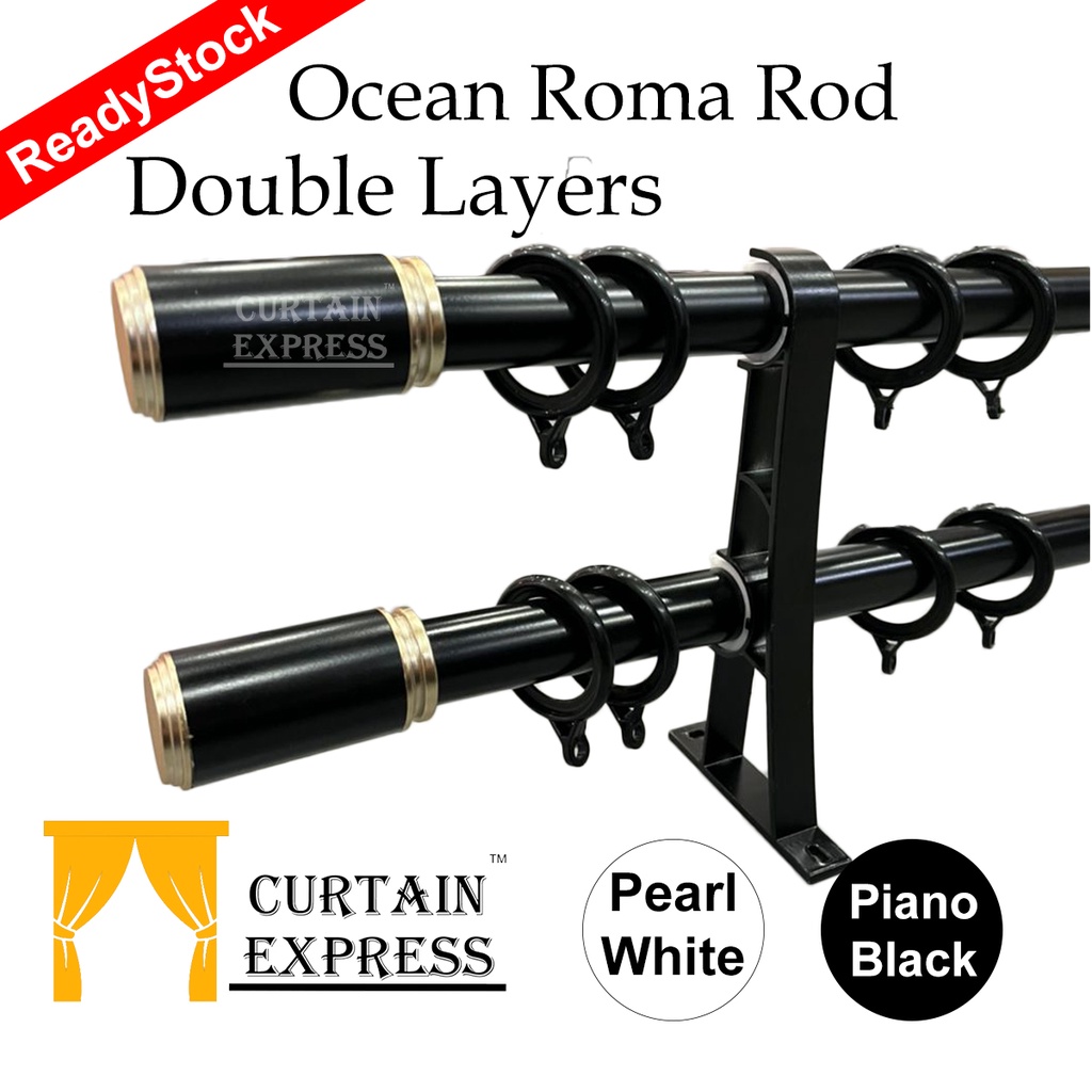 Ocean Double Curtain Rod /Aluminium Curtain Rod / Curtains Rod