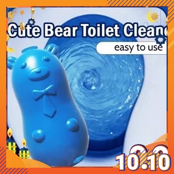 Toilet Flush Cleaner Blue Grizzly Bear Toilet Bowl Flush Aromatic
