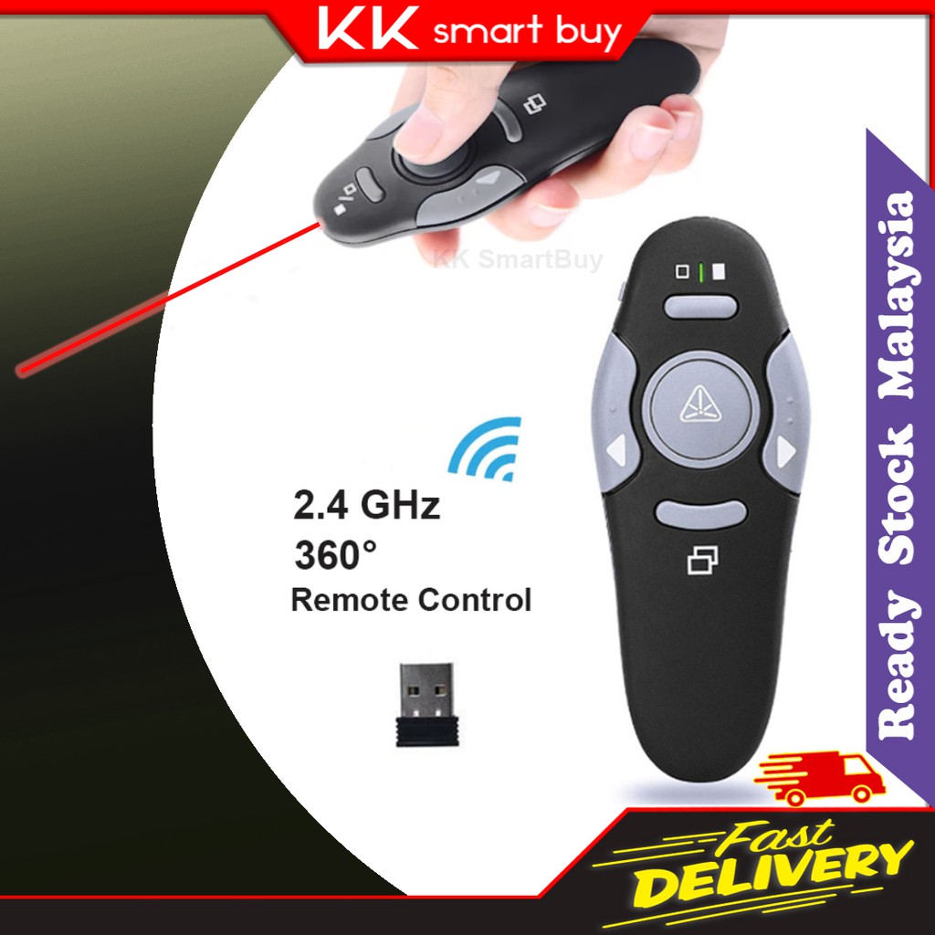 Power Point Presentation Pointer Clicker 2.4GHz Wireless Remote PPT Present Office Lecture Laser Pen Page Clicker L2