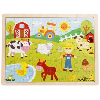 60PCS Kids Wooden Puzzle Kids Puzzle Children Puzzle Kayu Kanak-Kanak ...