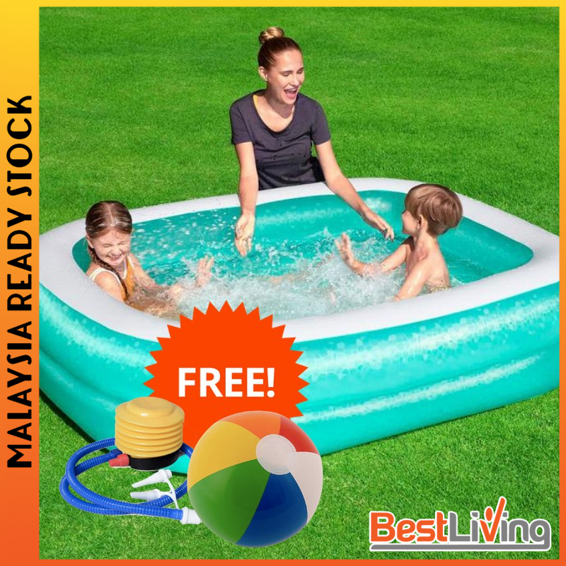 BESTWAY Family Pool Inflatable Swimming Pool Kolam Renang BESTWAY Family Pool Inflatable Swimming Pool Kolam Renang