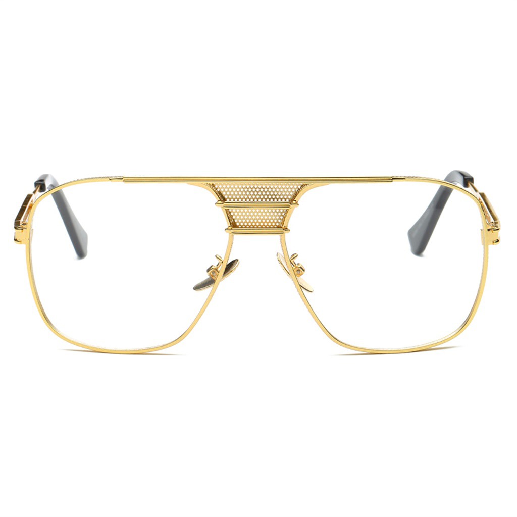 big gold frame glasses