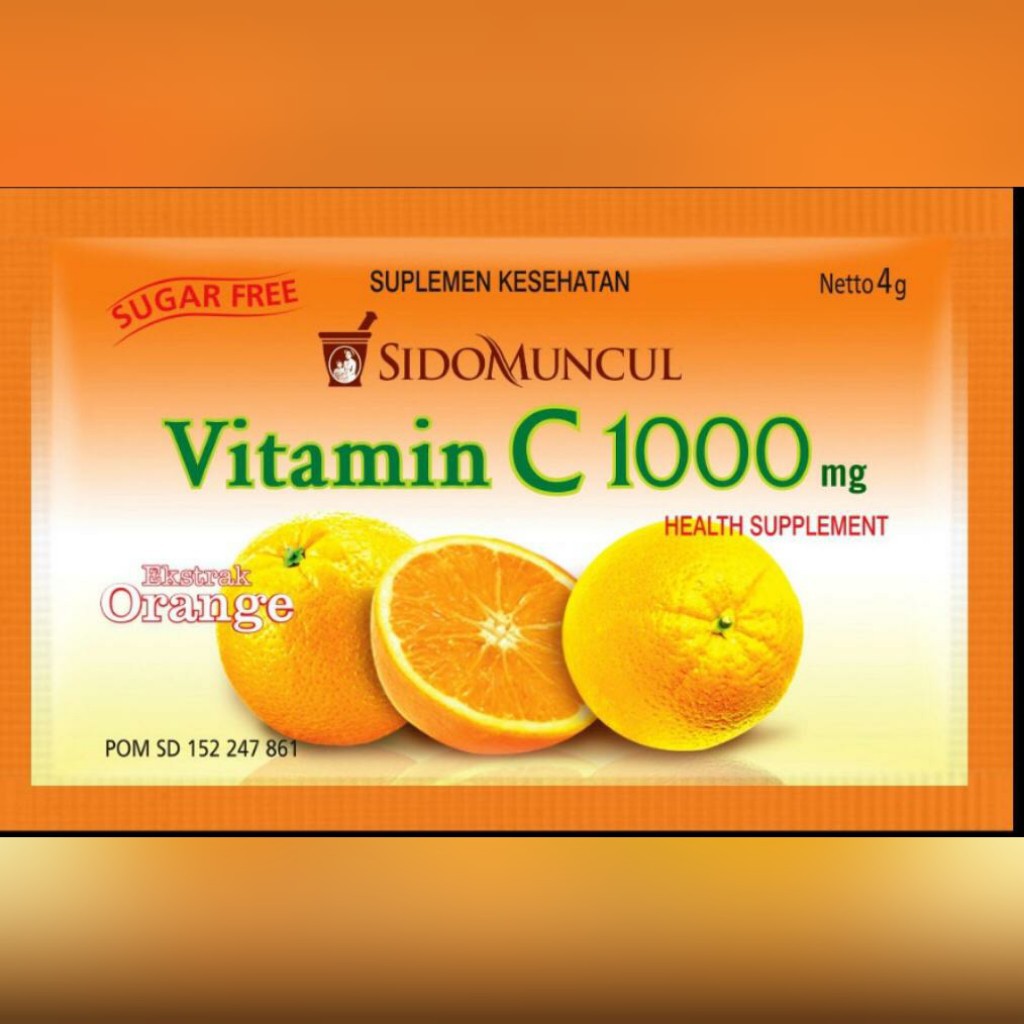 Buy Vitamin C 1000 Mg Orange Sidomuncul Per Box Original 6 Sachets Seetracker Malaysia
