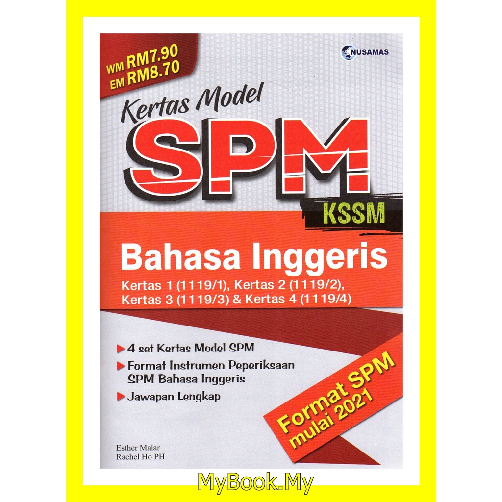 Myb Buku Latihan Kertas Model Spm Kertas 1 2 3 4 Bahasa Inggeris