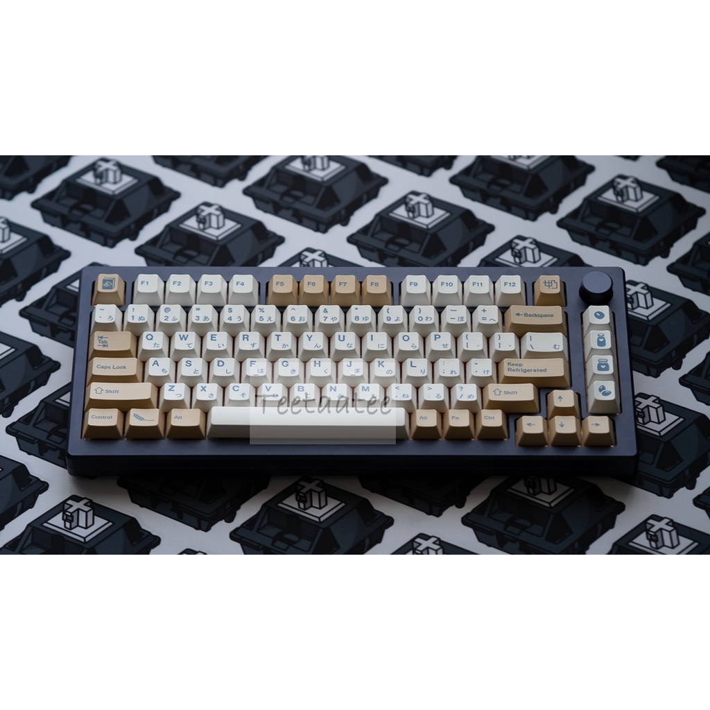 Free Shipping Soya Milk Pbt Cherry Profile Keycaps Ready Stock