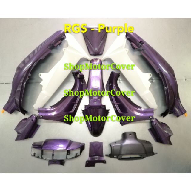 Suzuki Rgs Sport Body Cover Set 261 Purple Hld Made In Malaysia Shopee Malaysia