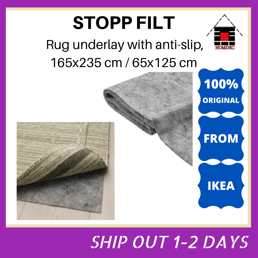 STOPP FILT Rug underlay with anti-slip, 5'5x7'9 - IKEA