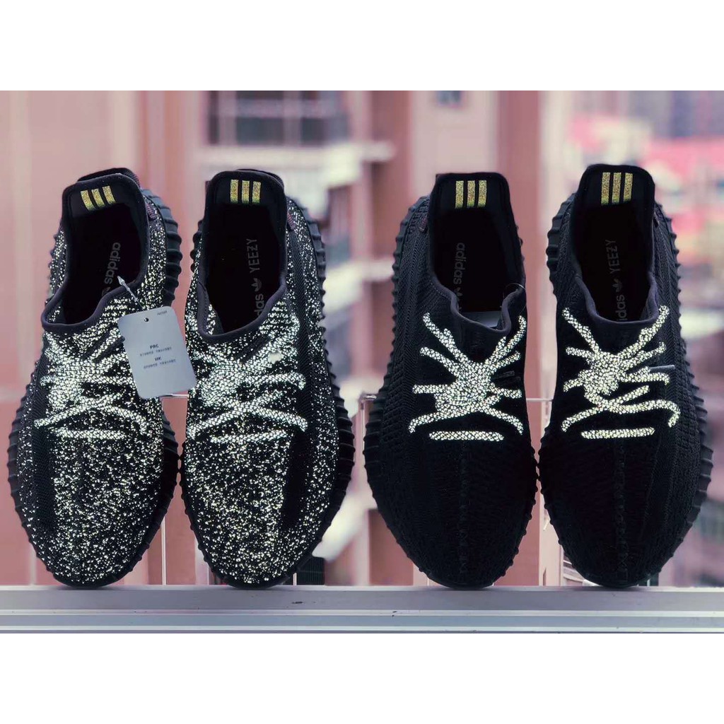 yeezy boost 350 static black reflective