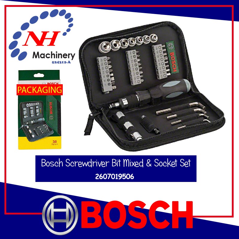 Bosch Mixed Tool Set 38pcs 2607019506 Shopee Malaysia