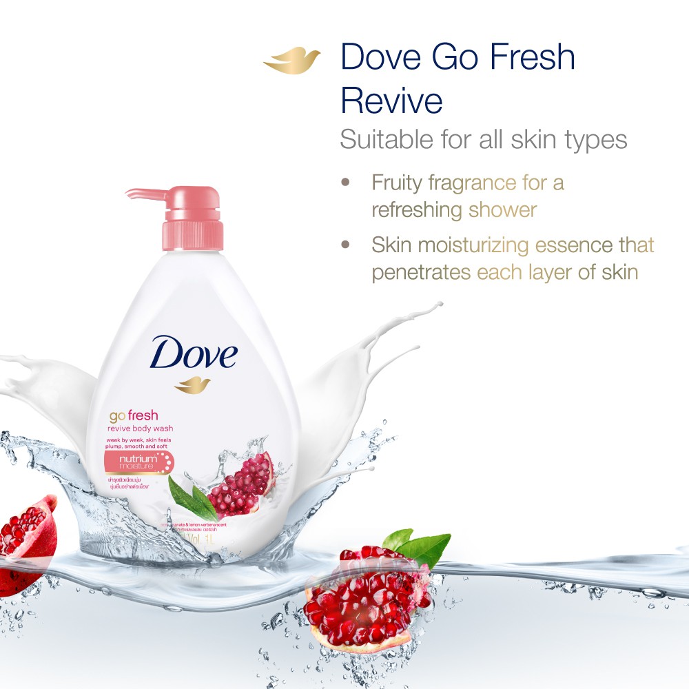Dove Go Fresh Shower Gel Revive (1L) | Shopee Malaysia
