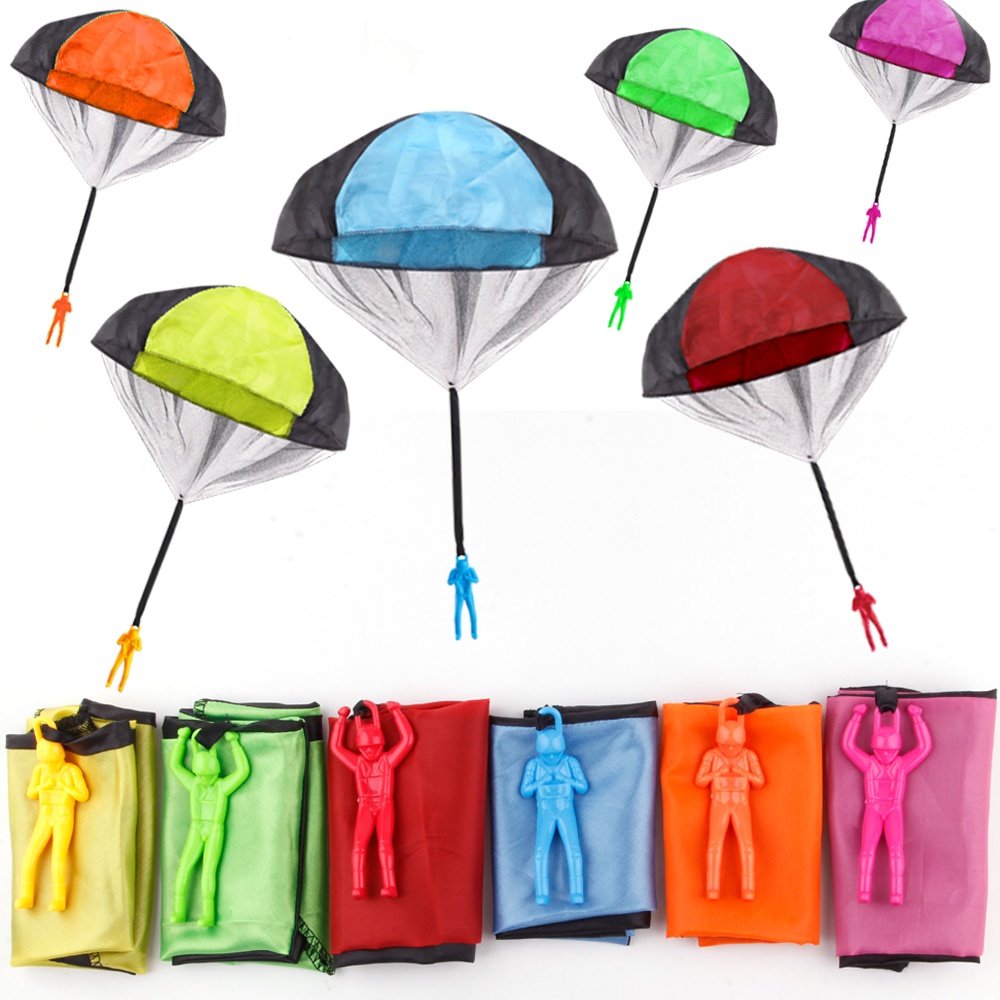 Outdoor Game Child Hand Throwing Parachute Flying Toy Tanglefree Throw