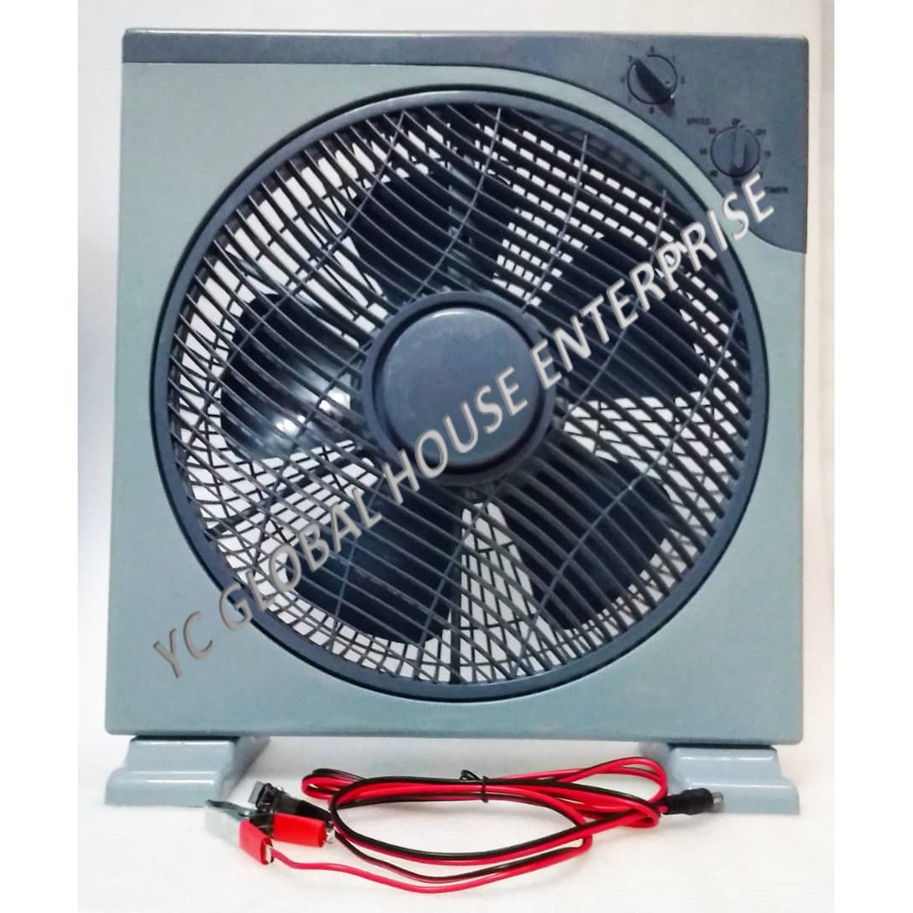 Solar dc box fan 12vdc 12 inch blade | BeeCost