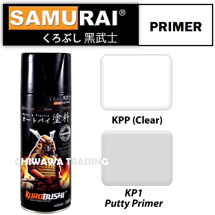 Samurai 300mL Primer KPP Plastic Primer Clear Clear Coat Tone Undercoat