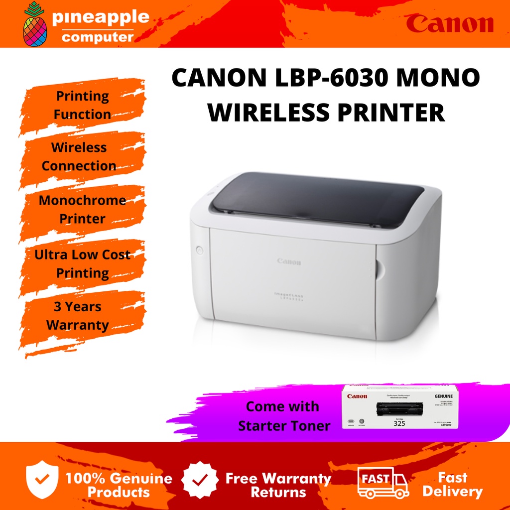Canon LBP6030w Monochrome Wireless WIFI Laser Printer LBP6030w similar